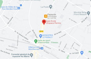 Plan d'accès L'Espace Permis